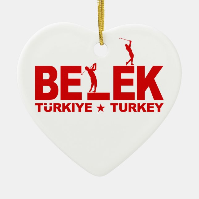 GOLF BELEK ornament - customisable (Front)
