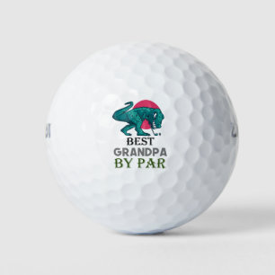 Golf Best Grandpa by Par Dinosaur golfer   Golf Balls