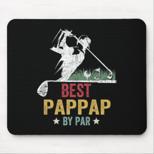 Golf Best Pappap By Par Grandpa Golfer Father's Da Mouse Pad