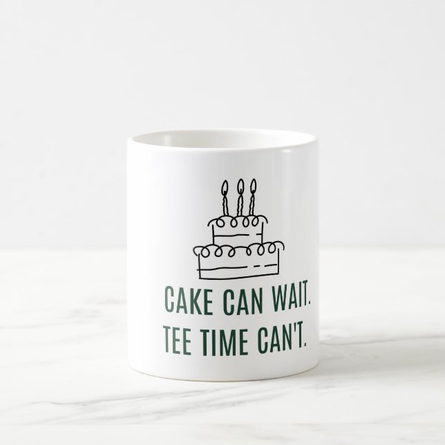 Golf Birthday cake for golfer Coffee Mug (Center)