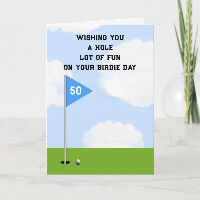 Golf Birthday Card (Front)