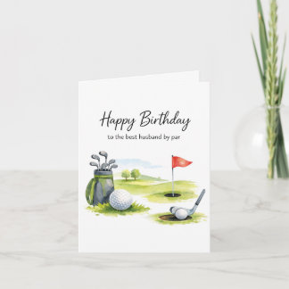 Golf Birthday Card for Husband