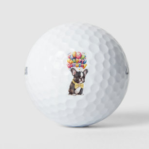 Golf Birthday Celebration with French Bulldog Balls
