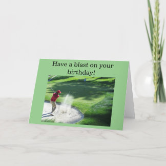 Golf Birthday Greeting Card