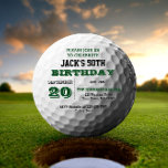Golf Birthday Invitation<br><div class="desc">This Golf themed invitation is perfect for birthday celebrations,  Mini-Golf Themed Events or Golfing Events and Parties. Each line of text is fully customisable to say just what you want!</div>