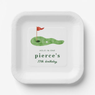 Golf Birthday Paper Plate