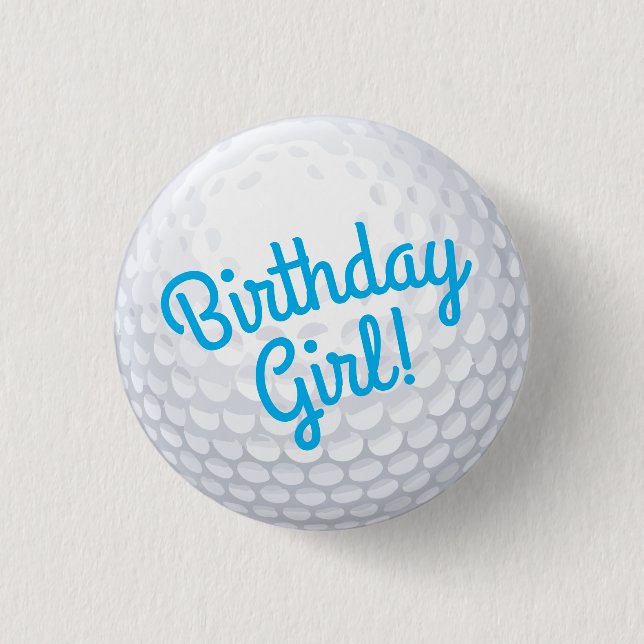 Golf Birthday Party 3 Cm Round Badge (Front)
