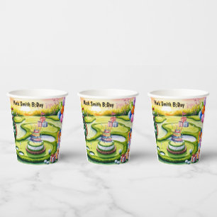 Golf Birthday Party decoration on the course Paper Cups