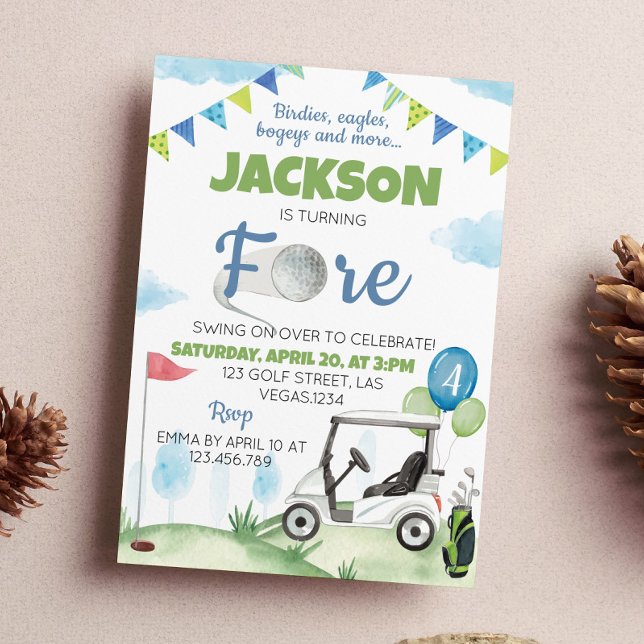 Golf Birthday Party Invitation (Creator Uploaded)