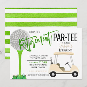 Golf Birthday Party Invitation