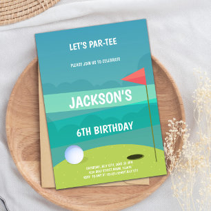 Golf Birthday Party Invitations