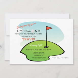 Golf Birthday Party Invitations