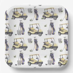 Golf Birthday Party Paper Plate