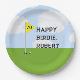 Golf Birthday Party Paper Plate