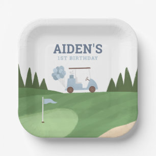 Golf Birthday Party Paper Plate