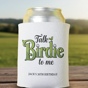Golf Birthday Party Talk Birdie to Me Funny Golfer Can Cooler