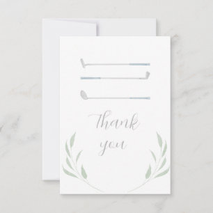 Golf Birthday party Thank you Card