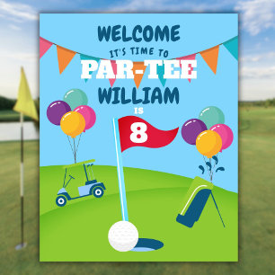 Golf Birthday Party Welcome Sign