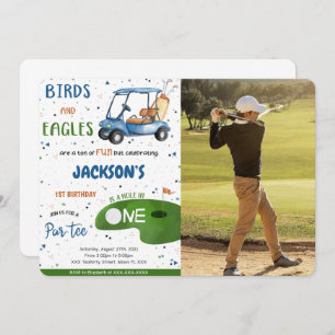 Golf Birthday Photo Invitation