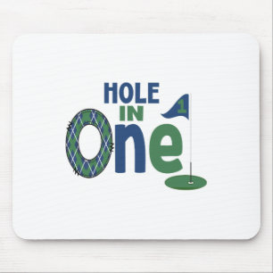 Golf Birthday Shirt 1st Birthday Hole In One Boys Mouse Pad