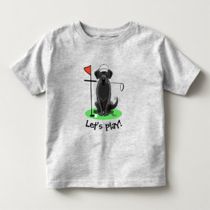 Golf Black Labrador Retriever Dog - Cute Toddler T-Shirt