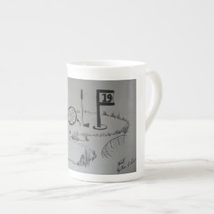 GOLF BONE CHINA MUG