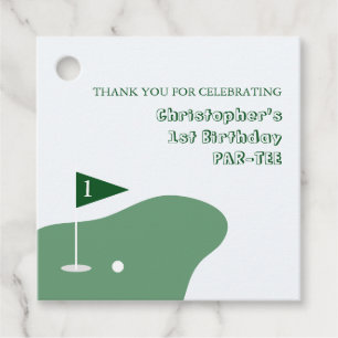 Golf Boy 1st Birthday Favour Tags
