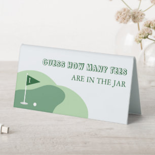 Golf Boy 1st Birthday Guess How Many Tees