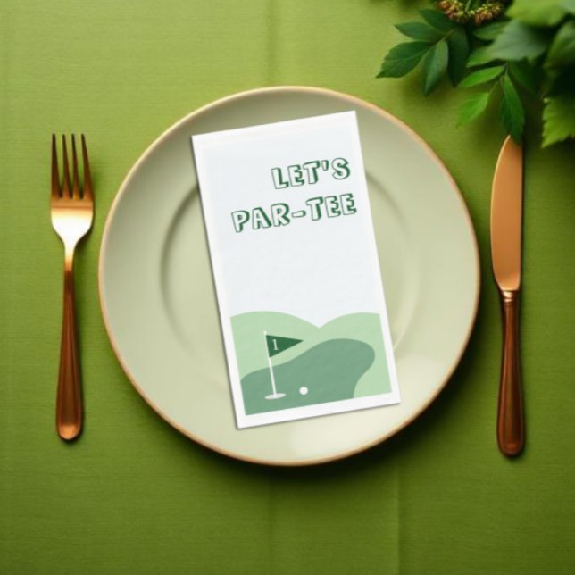 Golf Boy 1st Birthday Napkin (Creator Uploaded)