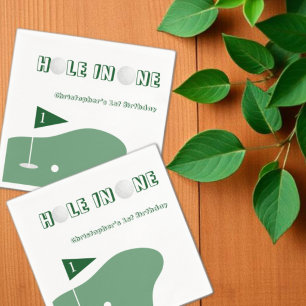 Golf Boy 1st Birthday Napkin