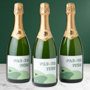 Golf Boy 1st Birthday Sparkling Wine Label