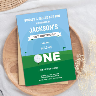 Golf Boy Birthday Invitation