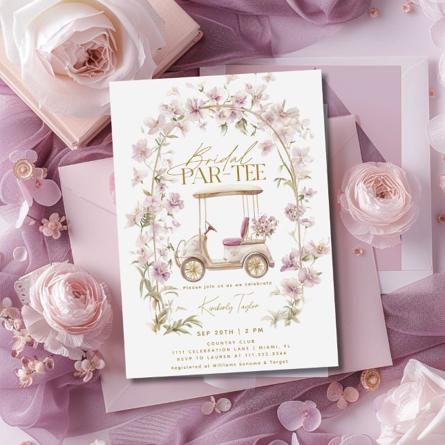 Golf Bridal Shower Bridal Par-tee Invitation (Creator Uploaded)