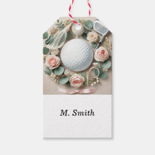 Golf Bridal Shower with golf ball for Bride Golfer Gift Tags
