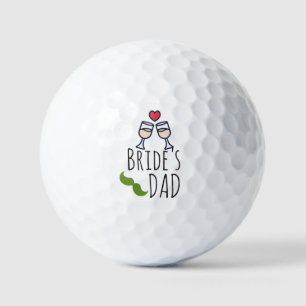 Golf Bride's Dad for Wedding Golf Balls