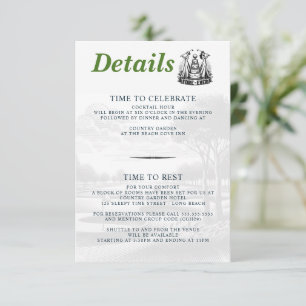 Golf Brides Wedding Enclosure Card