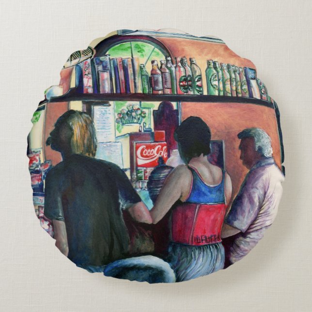 Golf Bufe, Budapest Round Cushion (Front)