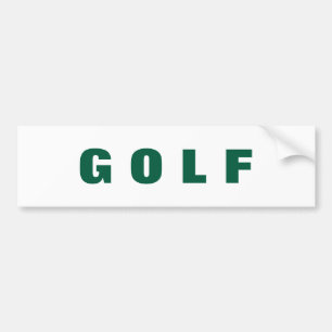 Golf bumper sticker