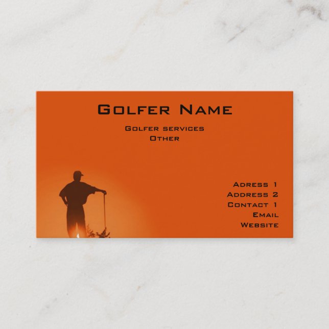 Golf Business Card (Front)