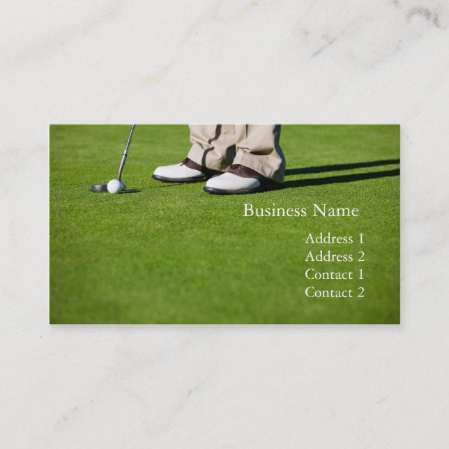 Golf business card (Front)