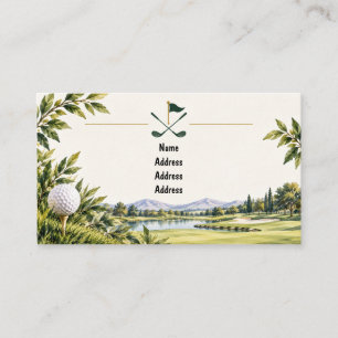 Golf Business card for golfer