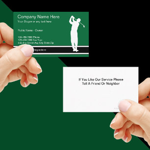 Golf Business Card Template