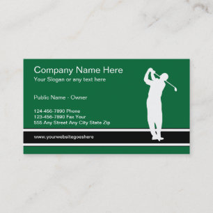Golf Business Card Template