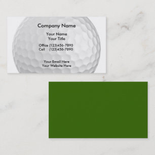 Golf Business Cards