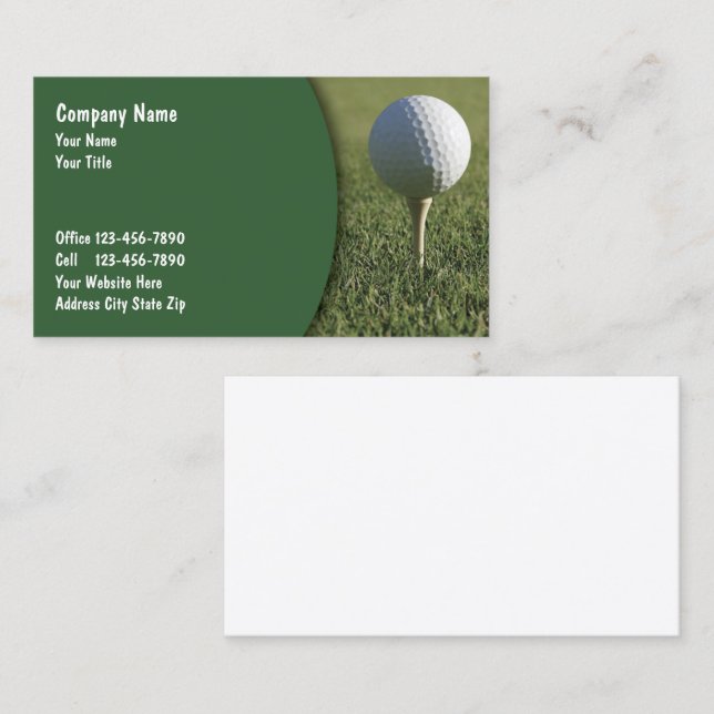 Golf Business Cards (Front/Back)