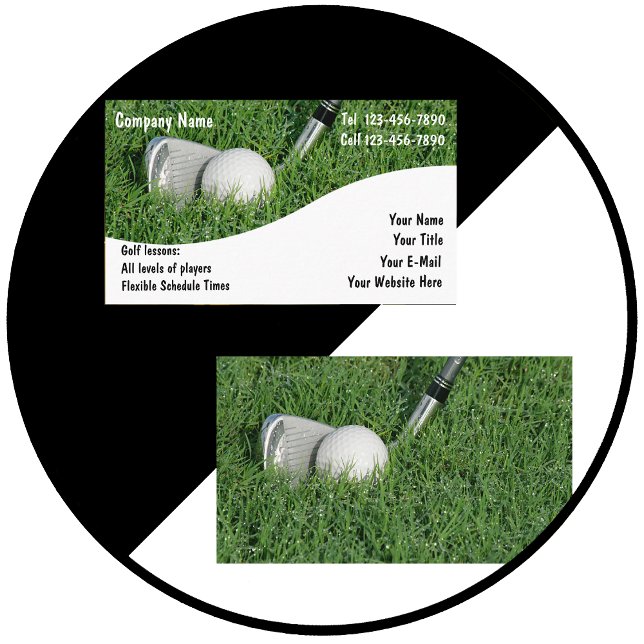 Golf Business Cards Simple Design (Creator Uploaded)