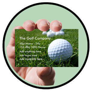 Golf Business Or Services Card
