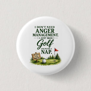 Golf Button Pin Sassy Golfer Humour Gift