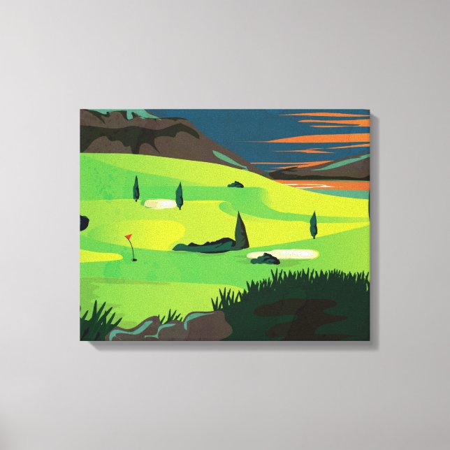 Golf Canvas Print (Front)
