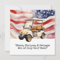 Golf  cart 4th July Independence Day 